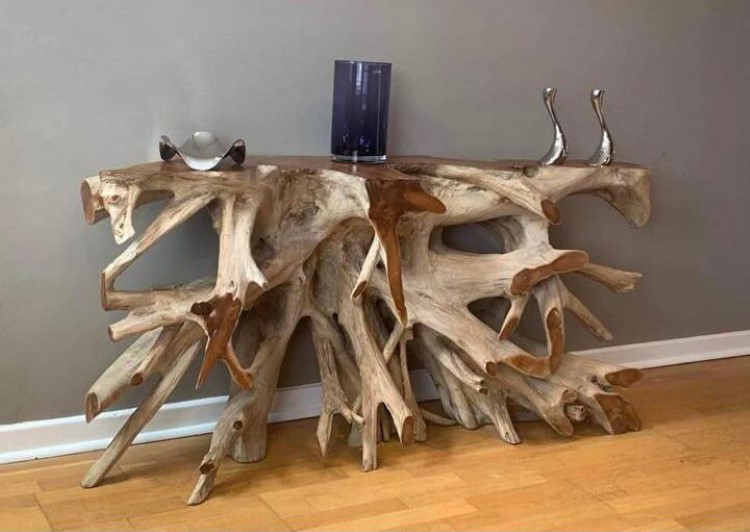 Teak Root Console Tables